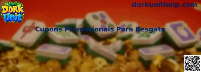 Cupons Promocionais Para Resgate