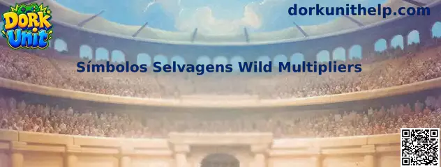 Símbolos Selvagens Wild Multipliers e Caixas de Presente em Dork Unit